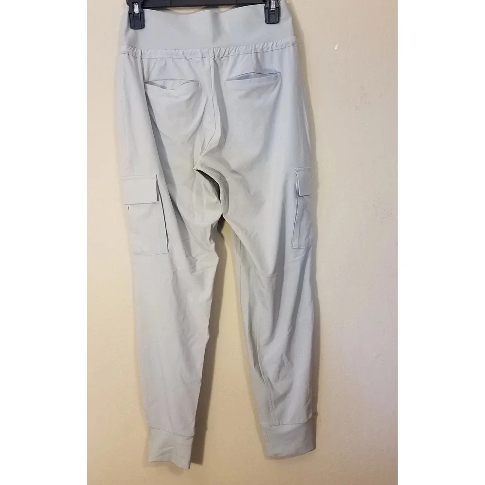 Athleta Sutton Jogger Pants size‎ 0 Cargo Athleisure Travel Light Gray 405713
